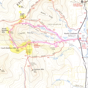 Mount Baldface Map